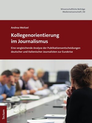 cover image of Kollegenorientierung im Journalismus